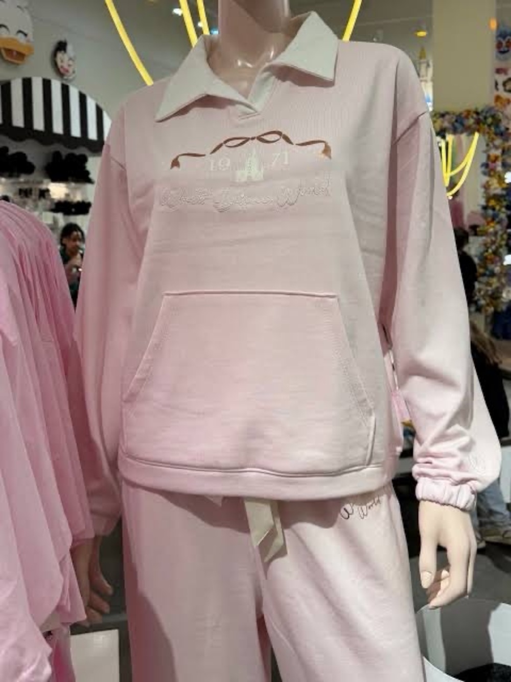 NWT Disney Parks 2026 Bow Collared Pullover Sweater
